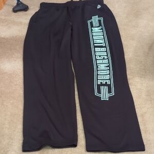 Jansport Black Sweatpants with Mint Vertical Graphic